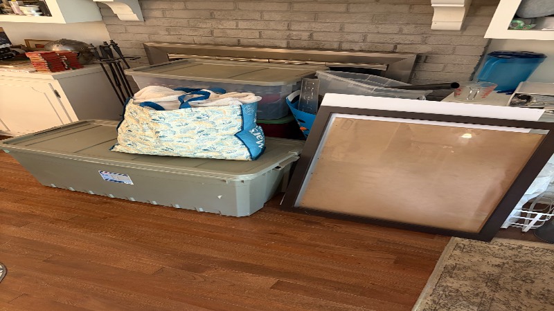 Storage totes and household items removed in Raleigh, NC